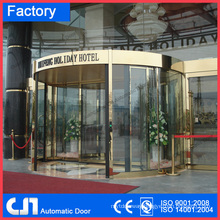 Hotel Building 2 Wings Automatic Glass Revolving Door